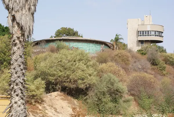 The domed planetarium and gardens of the Eretz Israel Museum in Ramat Aviv, Tel Aviv